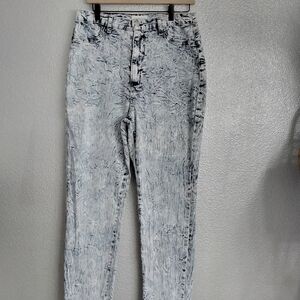 Vintage Aphrodite Women's High Waist Acid Wash Jeans   Size 2X
